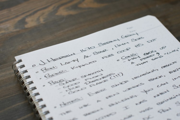 J Herbin 1670 Stormy Grey Fountain Pen Ink Review