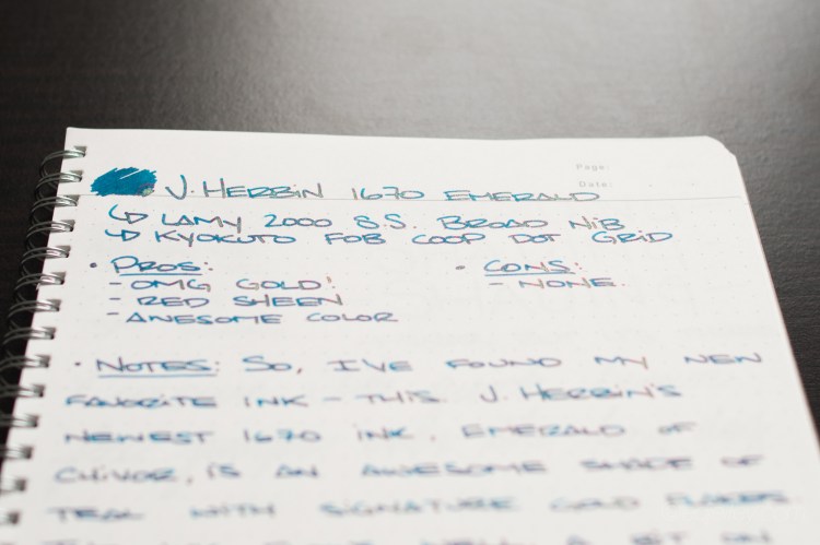 J. Herbin 1670 Emerald of Chivor Review-8