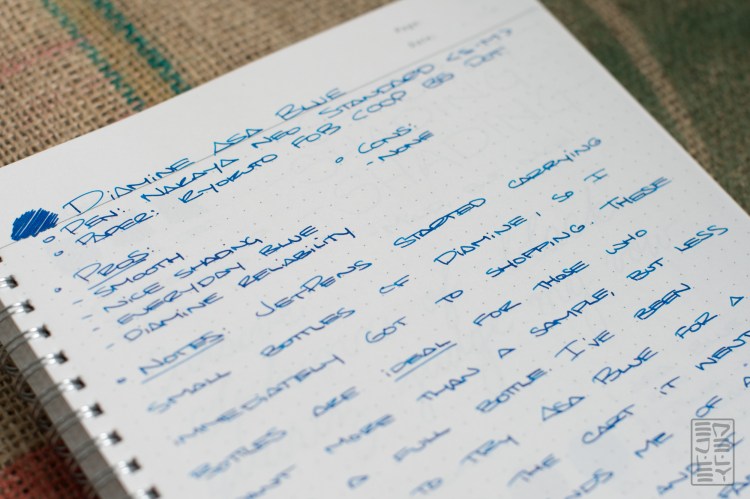 Diamine Asa Blue Fountain Pen Ink Review-4