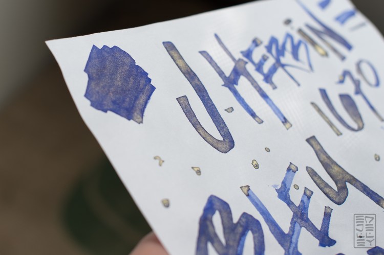J. Herbin 1670 Bleu Ocean Fountain Pen Ink Review Sheen-15