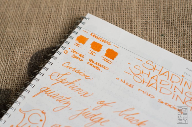 J. Herbin Orange Indien Fountain Pen Ink Review-7