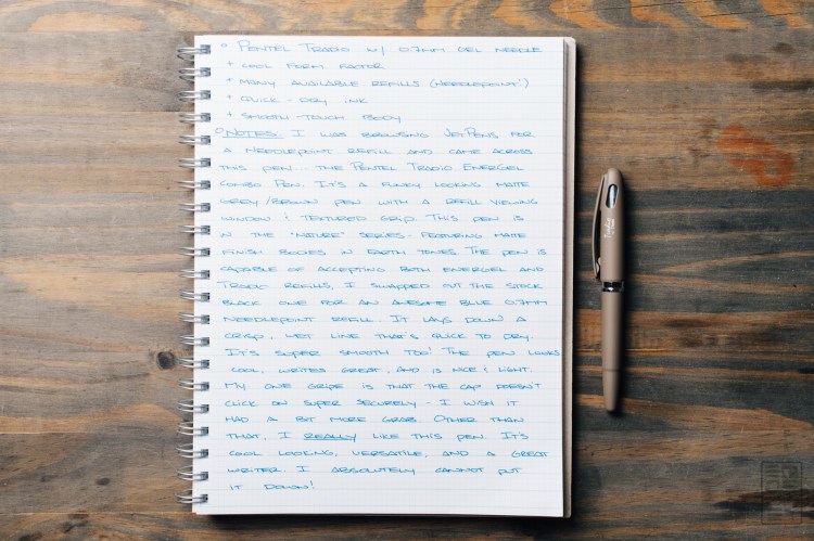 Pentel Tradio Energel Pen Review-1