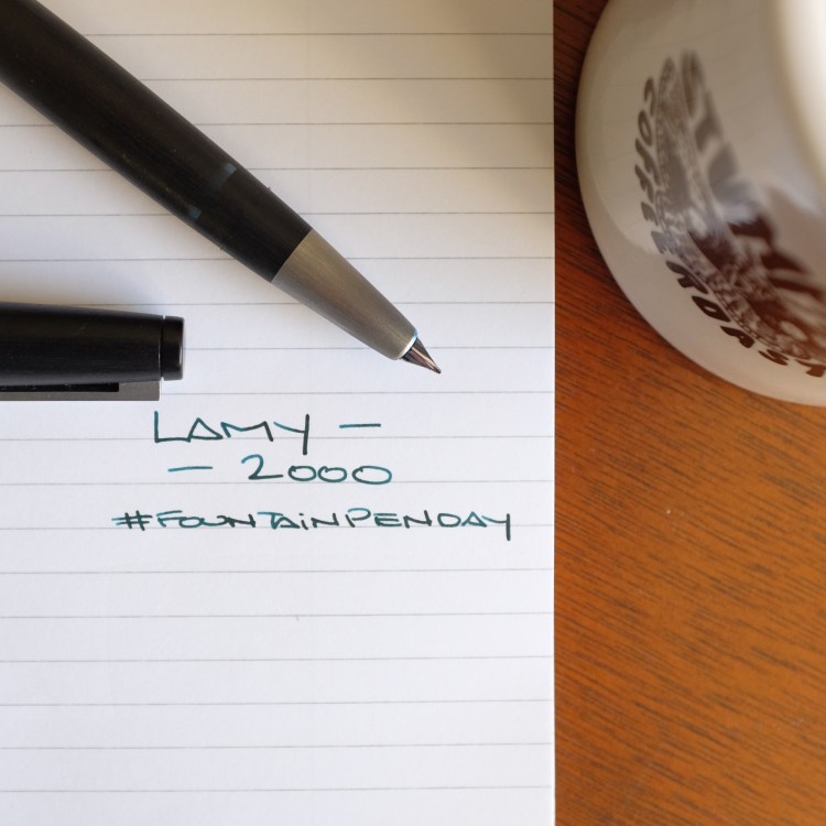 The Lamy 2000 - my all time favorite fountain pen