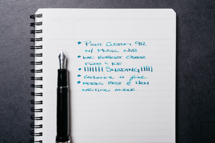 Pilot Custom 912 Fountain Pen Music Nib Review-12