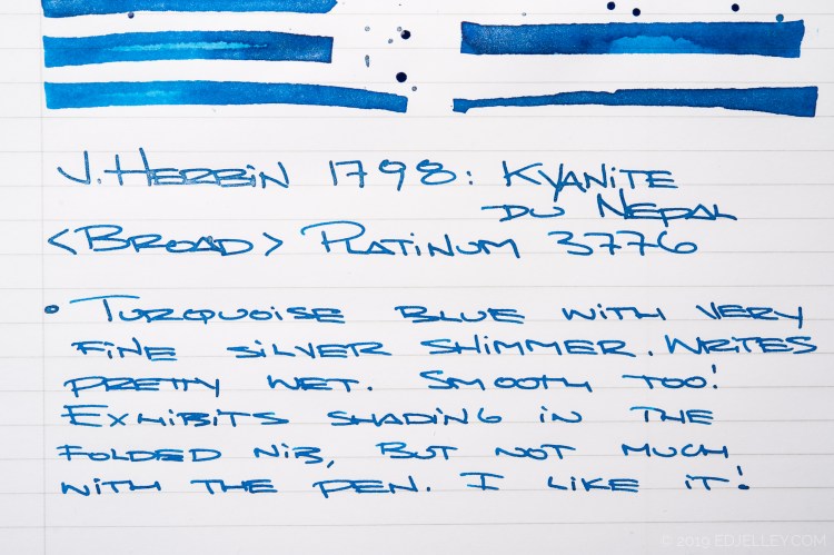 J Herbin Kyanite Du Nepal Ink Review-7